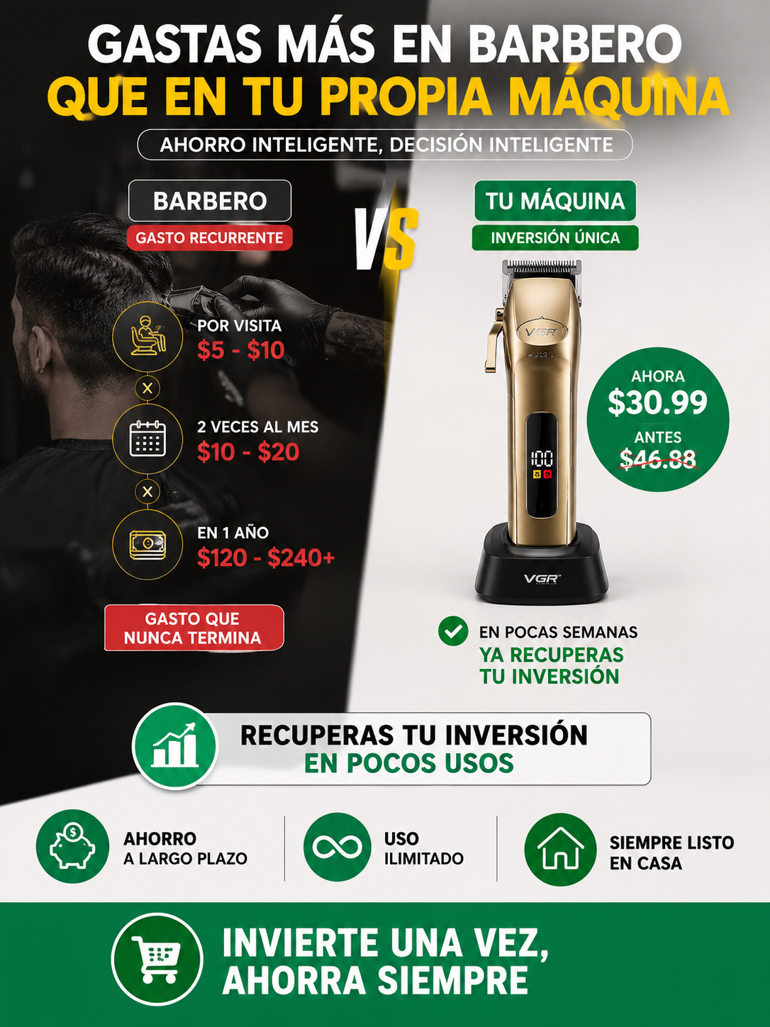 AFEITADORA SONAR 3 EN 1